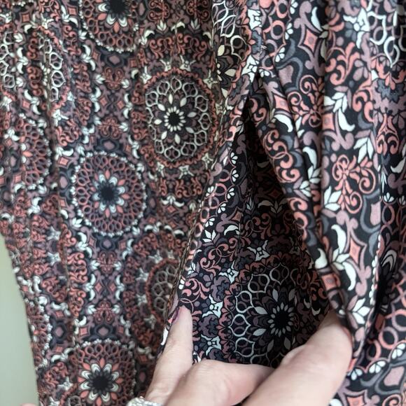 Torrid Medallion Print Babydoll Mini Dress Strappy Swing Tunic Boho Plus Size 5X - Picture 8 of 15